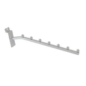 Wholesale Metal Chrome Slatwall Display Clothing Hook with 7 Beads