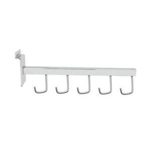 5 Hooks 400mm Metal Chrome Store Display Hook for Slatwall