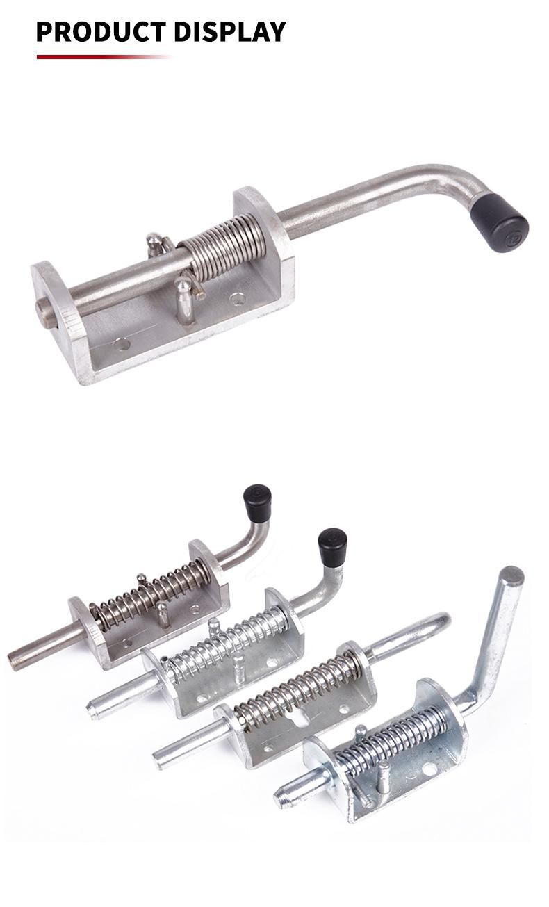 RF Zinc Plated Heavy Duty Spring Loaded Gate Latch