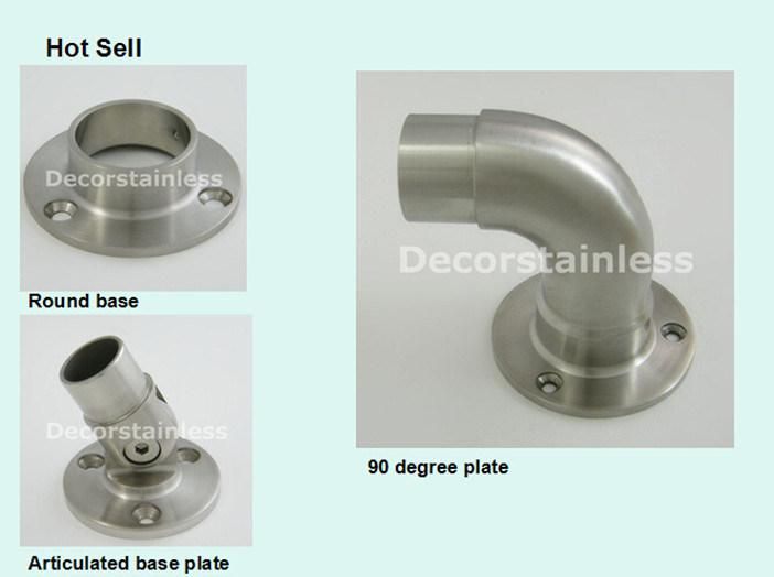 Stainless Steel Handrail Floor Flange for Stairs