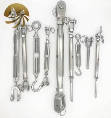 Factory Marine Hardware Stainless Steel 316 Rigging Screw Closed Body Jaw Jaw Long Adjustable Sailboat Turnbuckle Boat Accessorie M14