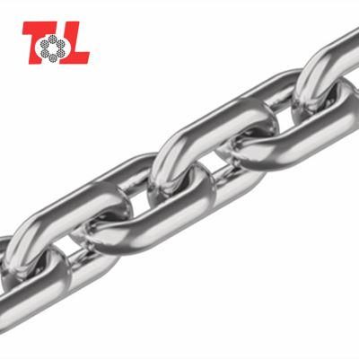 DIN763 316 Stainless Steel Long Link Chain, Factory Price