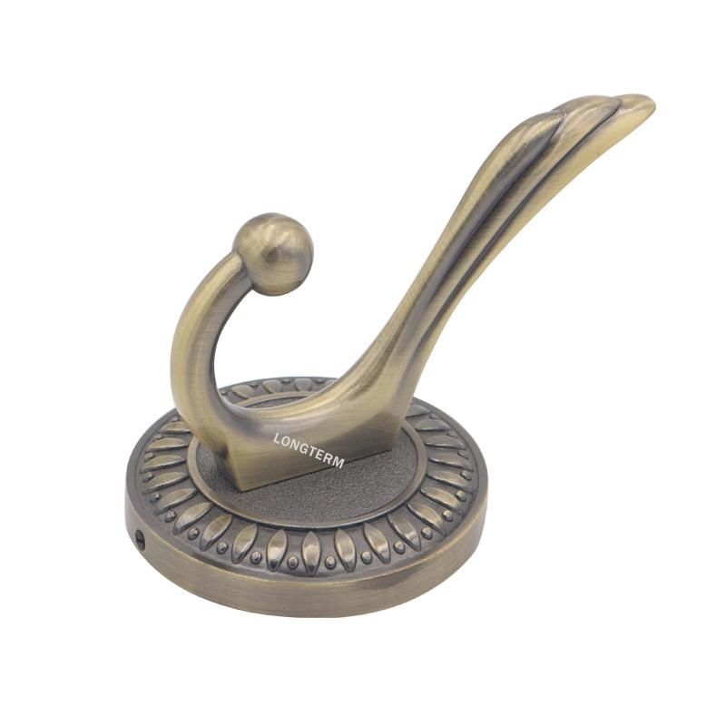 Antique Bronze Wall Hanging Coat Rack Hook Hardware with Screw