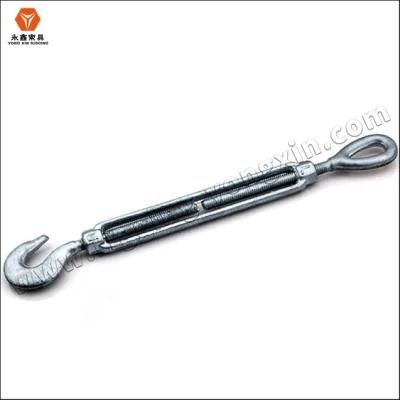 M20 Polished Eye to Hook Type Stainless Steel DIN1480 Turnbuckle for Heavy Industry