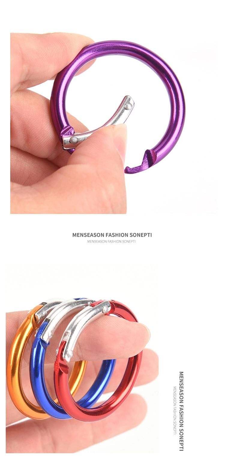 Fashion High Quality Metal Handbag Round Ring Carabiner
