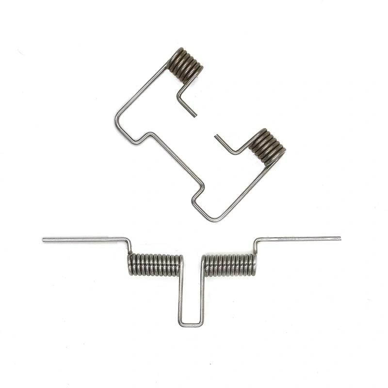Chinese Factory Custom Stainless Steel Torsion Spring with Double Hooks