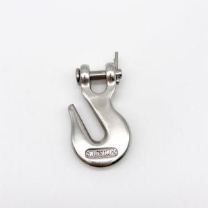 Stainless Steel Clevis Grab Hook Clevis Hook Grapple Hook with Safety Latch