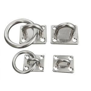 Marine Hardware 5mm Stainless Steel Round Eye Plate with Ring China Supplier