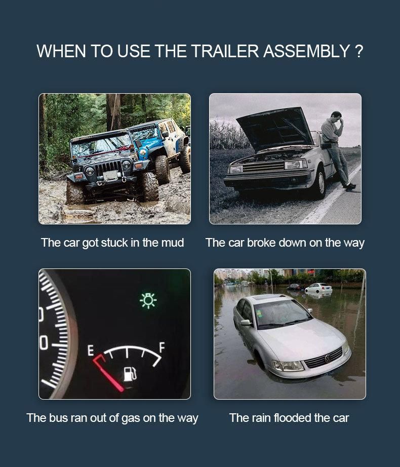 Trailer Hitch Triplet Ball Mount with Hook 1-7/8" , 2" &2-5/16" , Hitch Ball, Hollow Shank, Black Ball