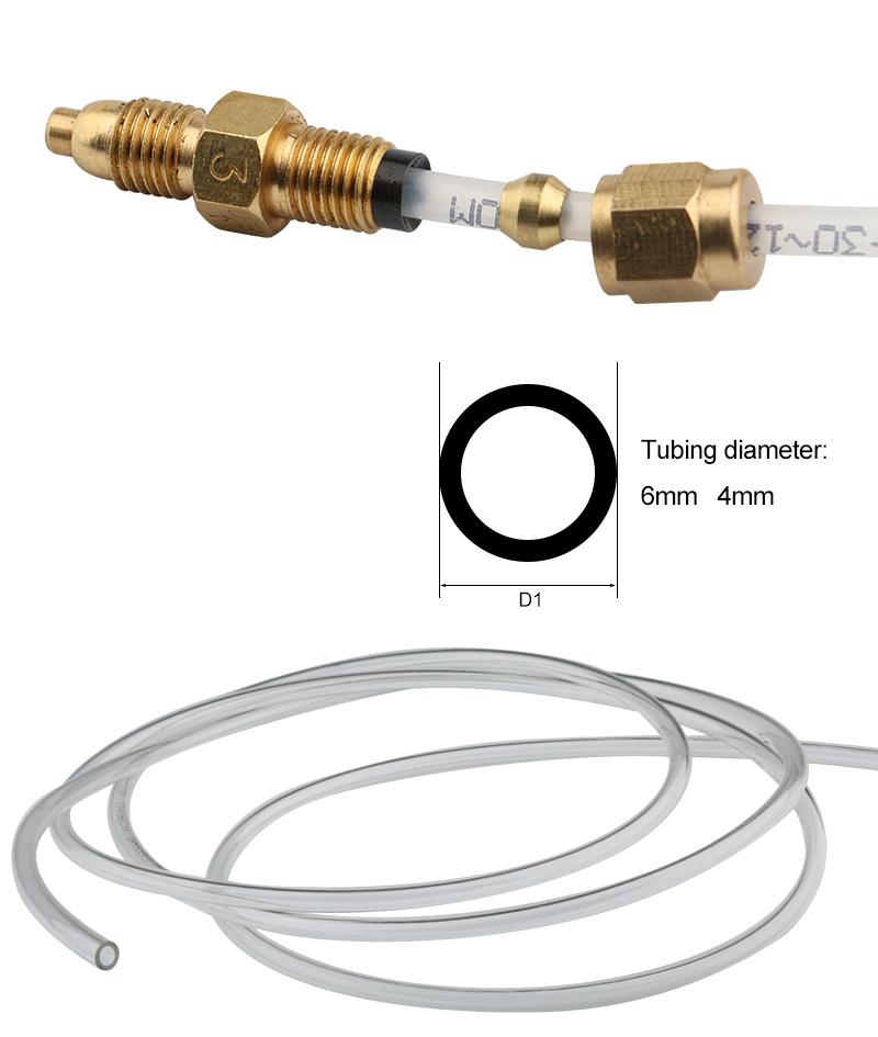 Lubricating Oil Pipe Oil Hose Lathe Oil Pump Delivery Pipe Hydraulic Joint Oil Discharge Pipe Outer Diameter 4mm 6mm