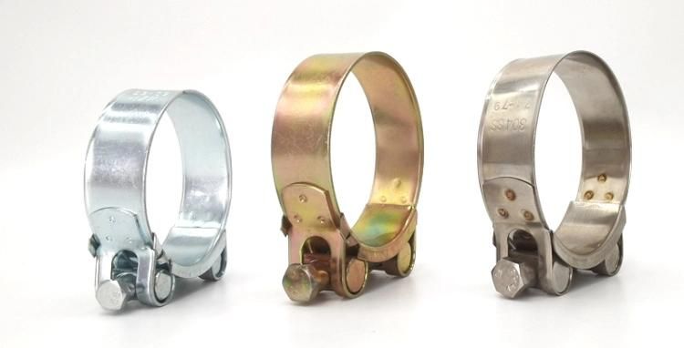 Stainless Steel Single Bolt Hose Metal Galv Pipe Clamps