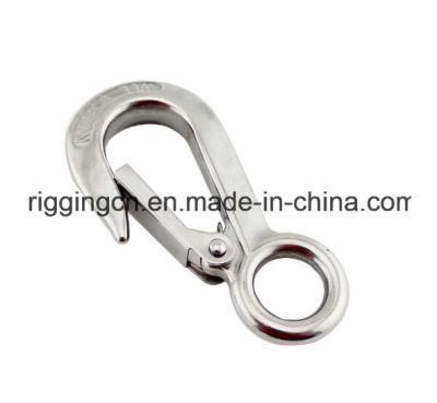 Stainless Steel Heavy Duty Eye Lifting Hook with Latch