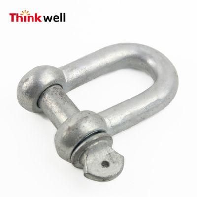 European Type Open Die Forged Q235 Steel Dee Shackle