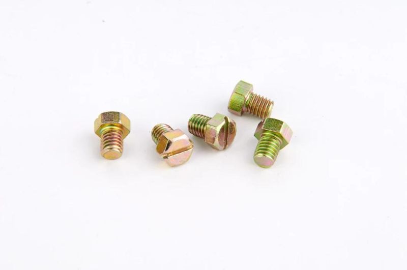 Customized Slotted Screws, Round Head Bolt with Cross Recessed, Hexagon Flange Bolts, Zinc Plating Bolts, Hexagon Bolts and Stainless Steel Bolt, Carriage Bolt