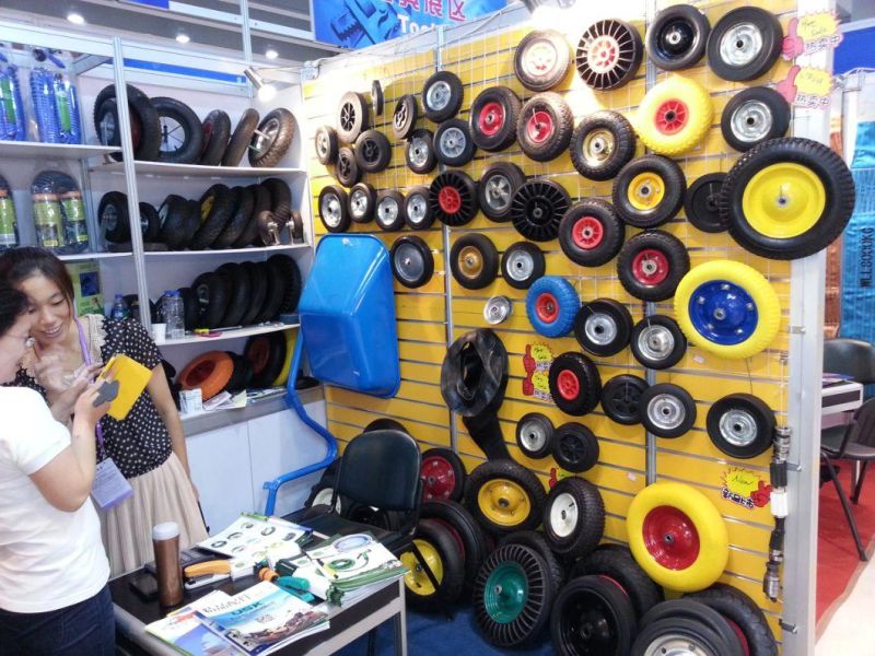 Worldwild Market Good Quality Competitive Price Factory Direct Sale Metal Spoke Pneumatic Rubber Wheel (3.50-8)