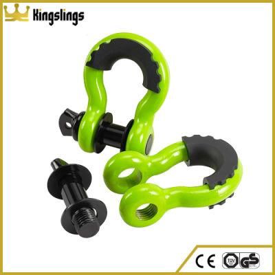 Amazon Supplier 3/4&quot; D Ring Shackle with Black Isolator Washer