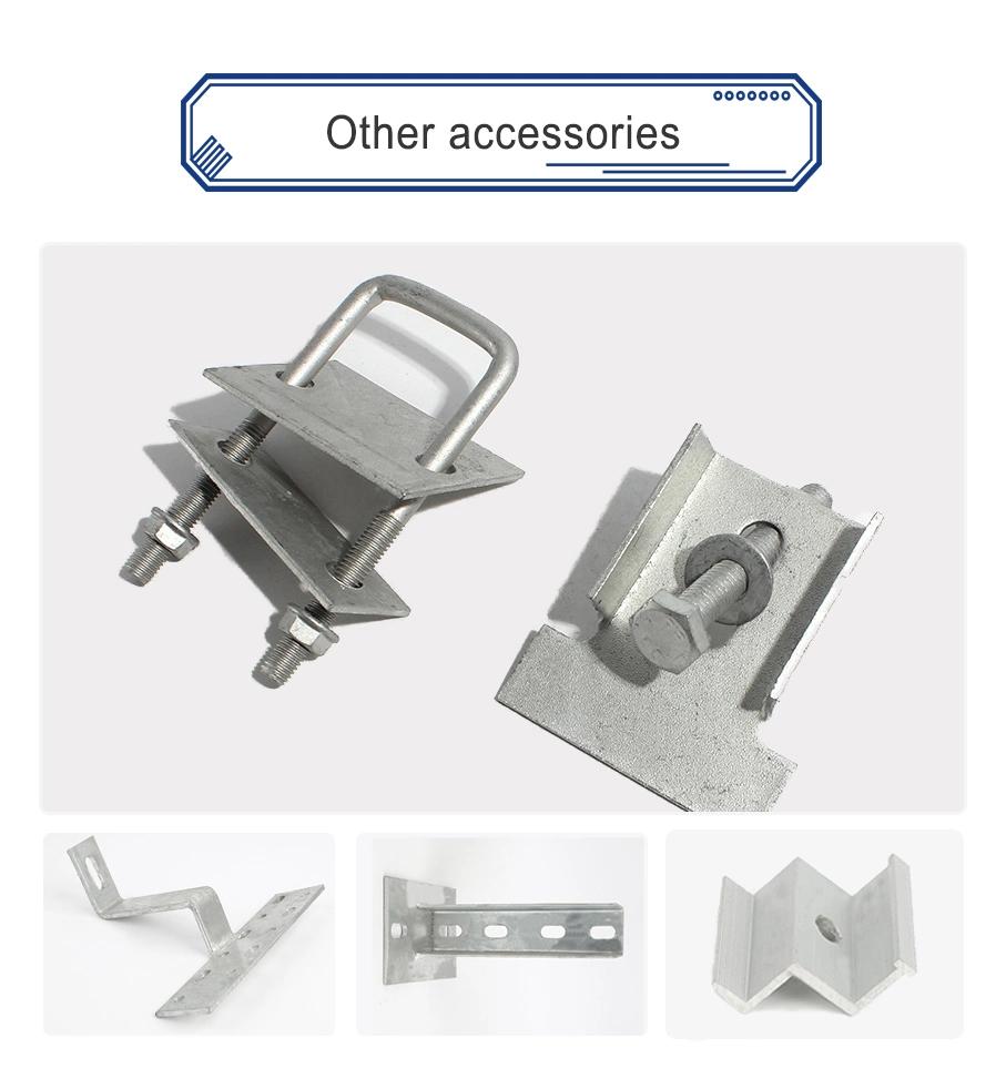 OEM New Energy/ Solar Panel PV System Mounting Structure Clamps