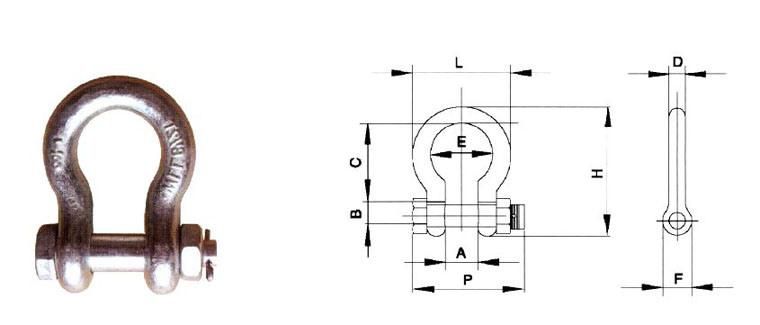 Factory Price G2150 Shackle with Nut