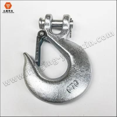 Clevis Slip Hook with Latch Trailer Safety Towing Forged India Chain Accessories Carbon Steel