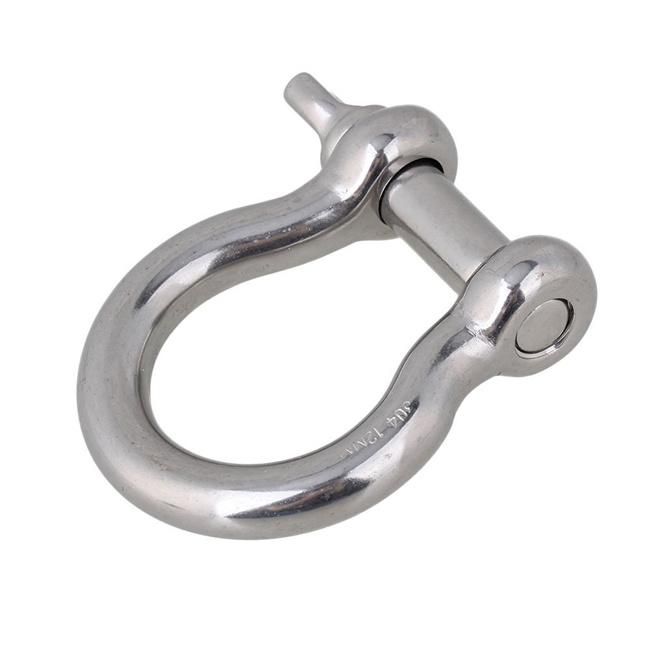 Toyo Screw Pin European JIS Type Heavy Duty Bow Shape Anchor Shackle 304 AISI316 Stainless Steel Shackle Rigging Hardware Fittings