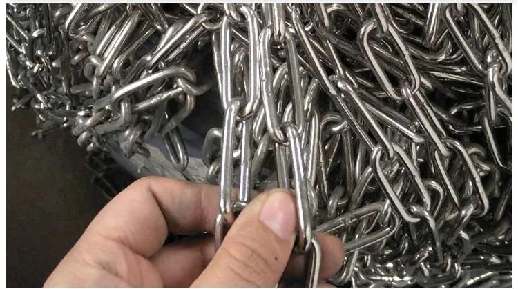 2mm-26mm Electric Galvanized DIN766 Short Link Chain