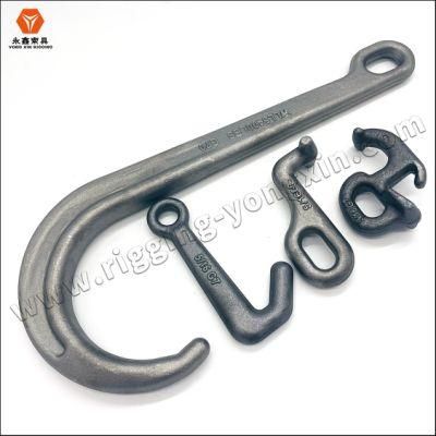 Drop Forged Grade 70 Tow Bridle Chain with R T J Frame Cluster Hook