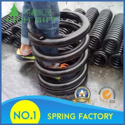 Custom Hot Rolled Heavy Duty Compression Coil Spring on Railway Bogie