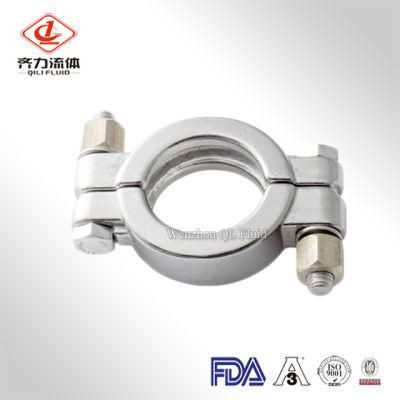 Sanitary Stainless Steel Heavy Pressure Bolted Clamp