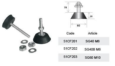 Air Conditioner Bracket Rubber Antivibrator Quality Rubber Damper for Industry
