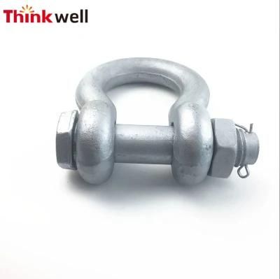 Us Type G2130 Tensile Forged Bolt Type Anchor Shackle