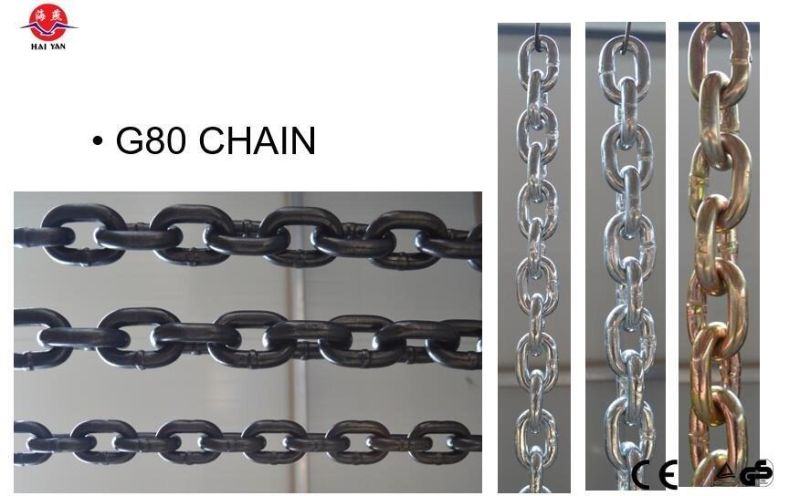 Grade 80 Short Link Alloy Steel Lifting Chain 8 mm 10 mm 13 mm