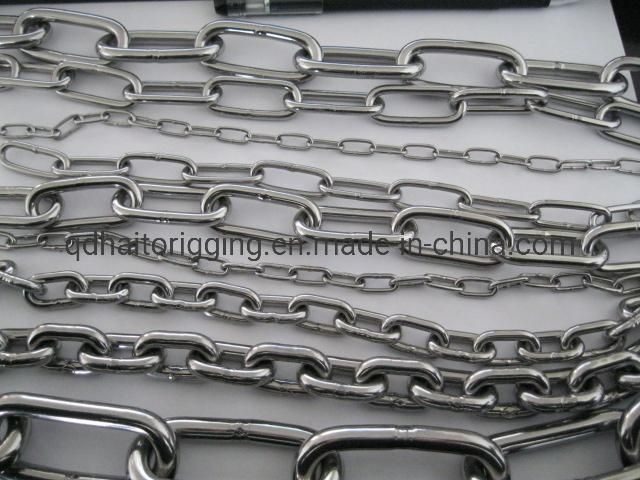 Stainless Steel304/316 DIN766 Link Chain with High Quality