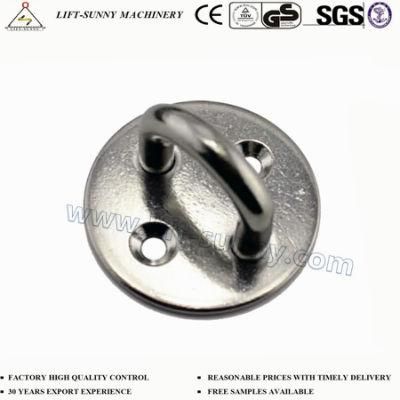 304 316 Stainless Steel Round Pad Eye Plate
