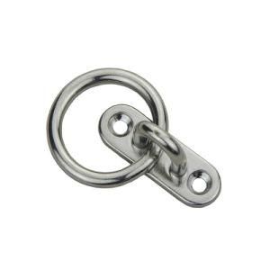 Yacht Boat Parts Accessories Marine Grade 304 or 316 Stainless Steel Diamond Pad Eye with Ring