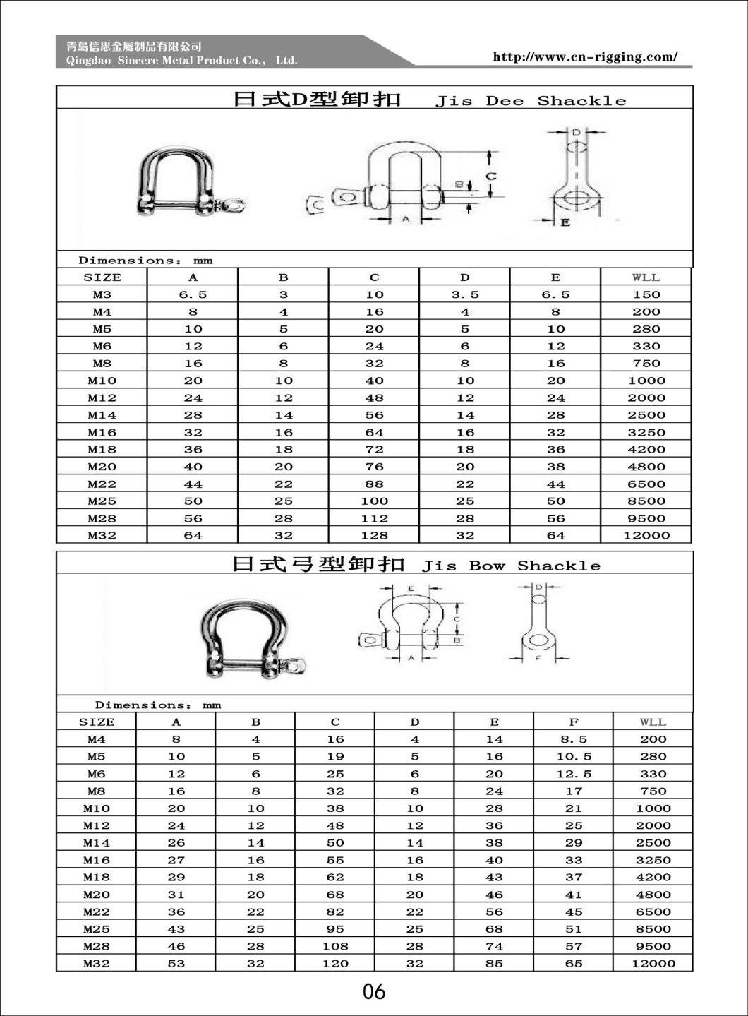 Forged Long D Shackle with safety Nut