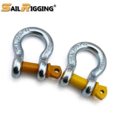 Forged Hot DIP Galvanized Screw Pin Lifting Bow Shackle