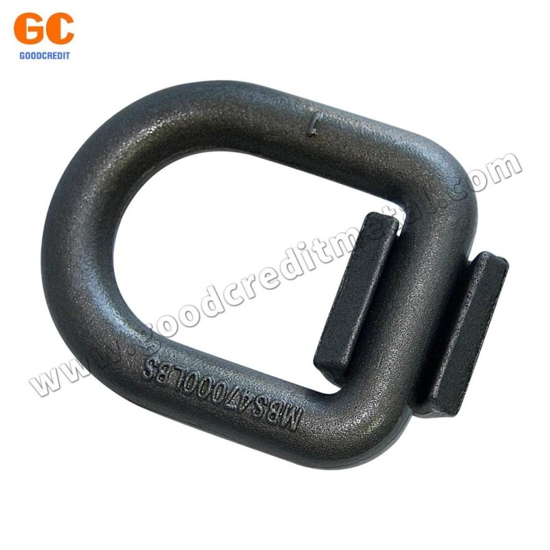 D Ring Drop Forged D Ring with Weld-on Clip