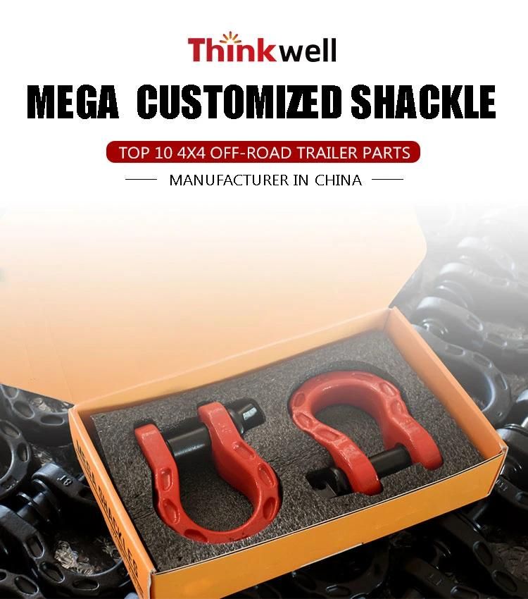 Heavy Duty Forged Custom Mega Shackle for Towing