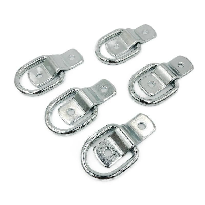 Zinc Plated Trailer Lashing Rings D-Ring-6mm Hole Diameter