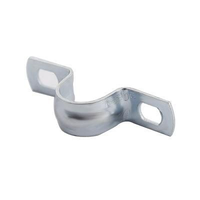 Metric Steel Single U Pipe Clamps with Rib