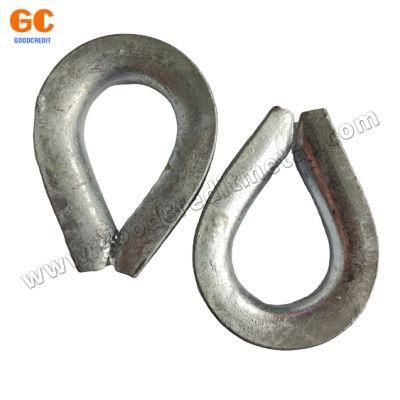 Us Type G411 G414 Galvanized Steel Wire Rope Thimble for Lifting