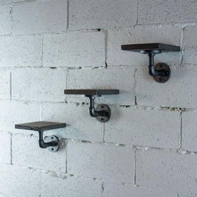 Steampunk Decorative Rustic Pipe Shelving Bracket with Screw Accessories