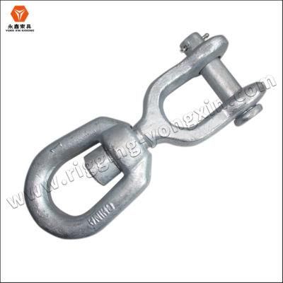 China Suppliers Rigging Hardware Heavy Duty Us Type G403 G-403 Hot DIP Galvanized Carbon Steel Forged Eye and Jaw Chain Swivels
