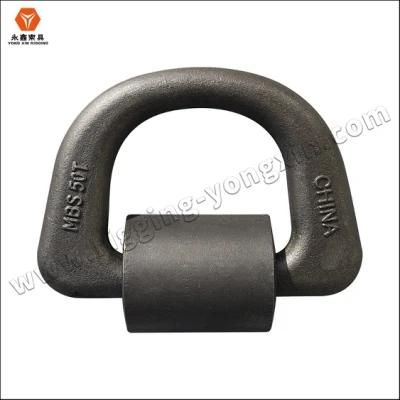 Us Type C Weldable D Ring with Strap for Marine Lashing