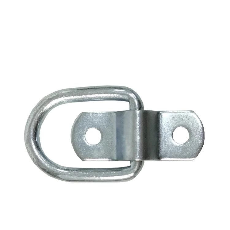 Zinc Plated Trailer Lashing Rings D-Ring-6mm Hole Diameter