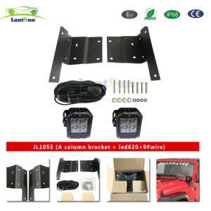 Bracket for Jeep 2007-2014 Jeep Wrangler Accessories LED Work Light Pillar Bracket Jl1055 LED620