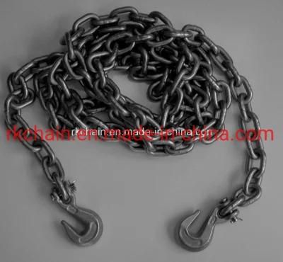 Blackened Chain Series G80 Link Chain with Hook