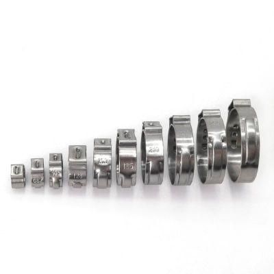 55-58mm Adjustable Stainless Steel Single Ear Hose Clamp