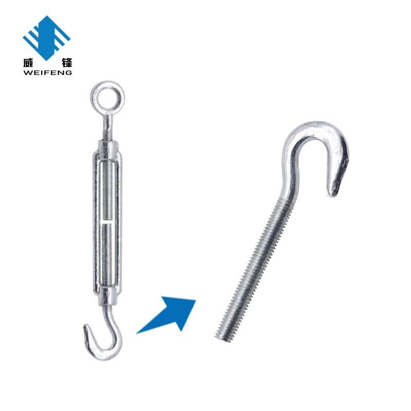 DIN1480 Galvanized Drop Forged Steel Turnbuckles with Hook and Eye