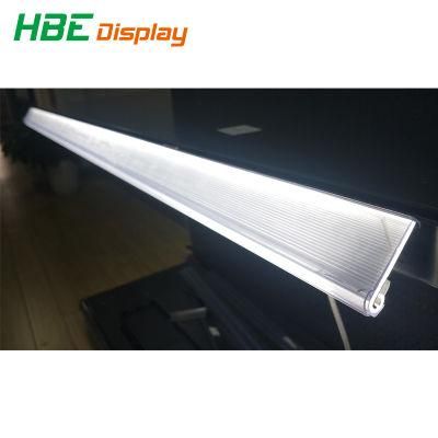 Plastic Retail Store Price Rail Tag Data Strip with Light